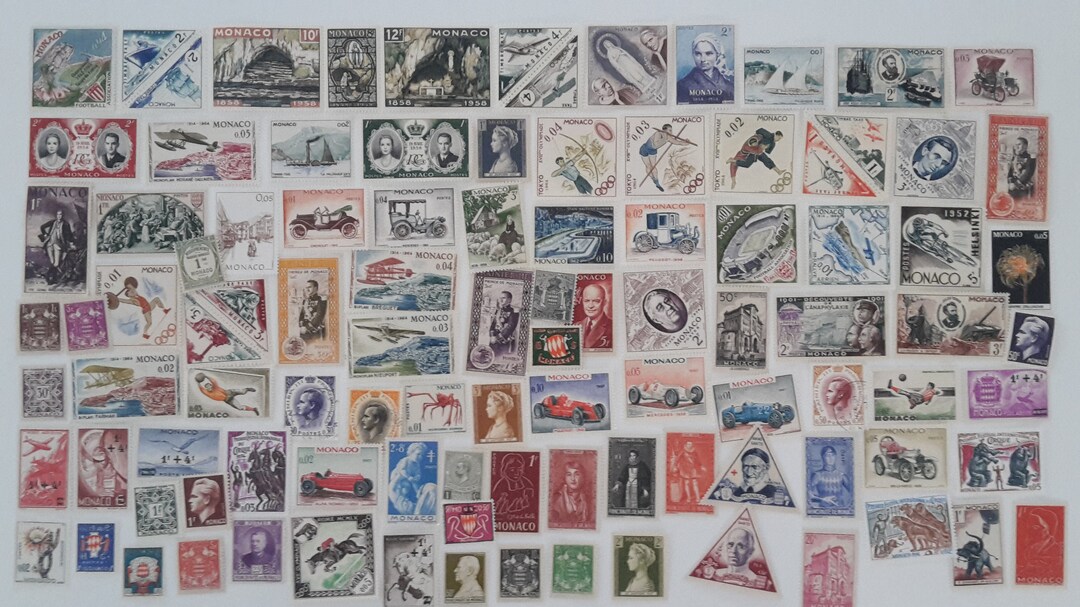 Monaco Postage Stamps - USED & off Paper - 100 to 500 Different ...