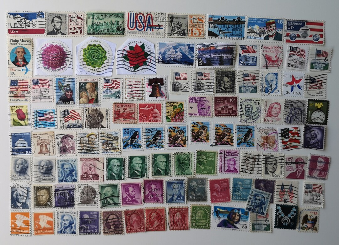 USA Postage Stamps - USED & off Paper - 300 to 2000 Different ...