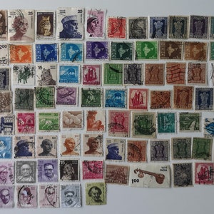 Sellos postales de la India - USADOS y sin papel - 300 a 2000 diferentes - coleccionismo, elaboración, collage, decoupage, scrapbooking
