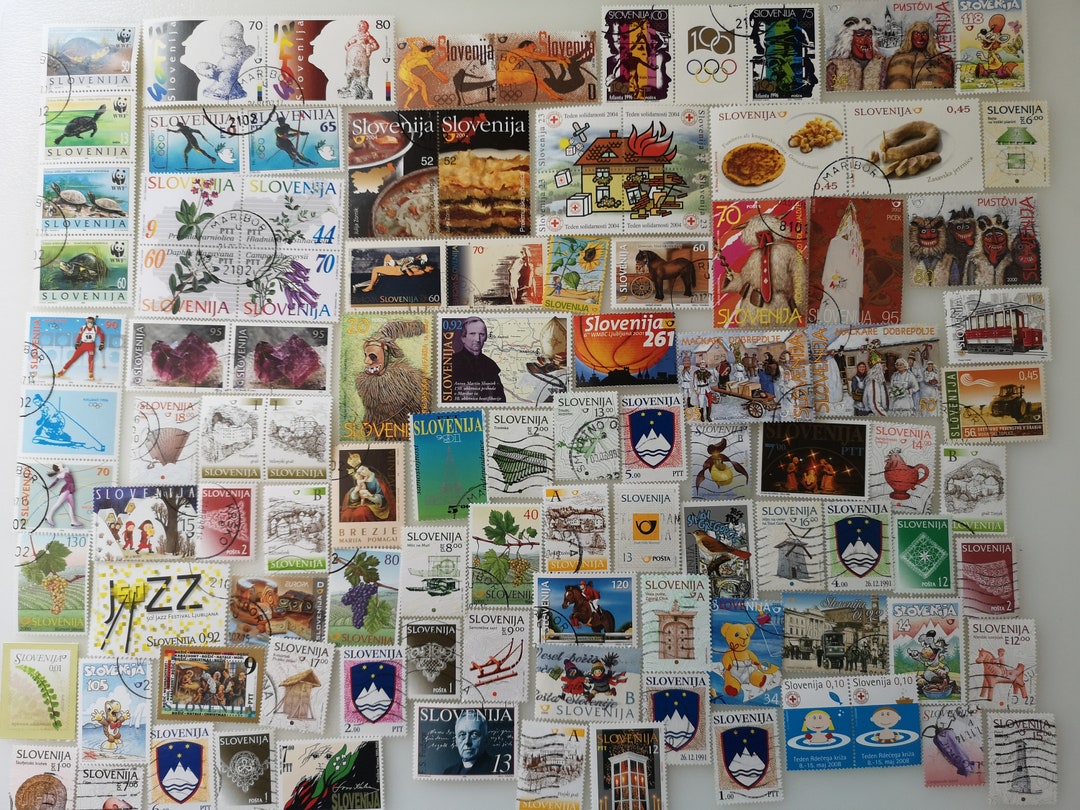 Slovenia Postage Stamps - USED & off Paper - 100 to 300 Different ...