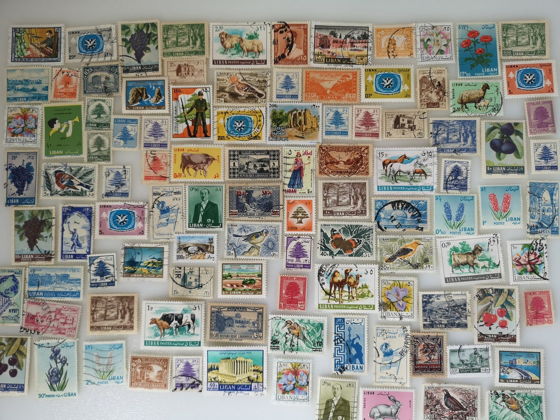 Lebanon Postage Stamps - USED & off Paper - 100 to 500 Different ...