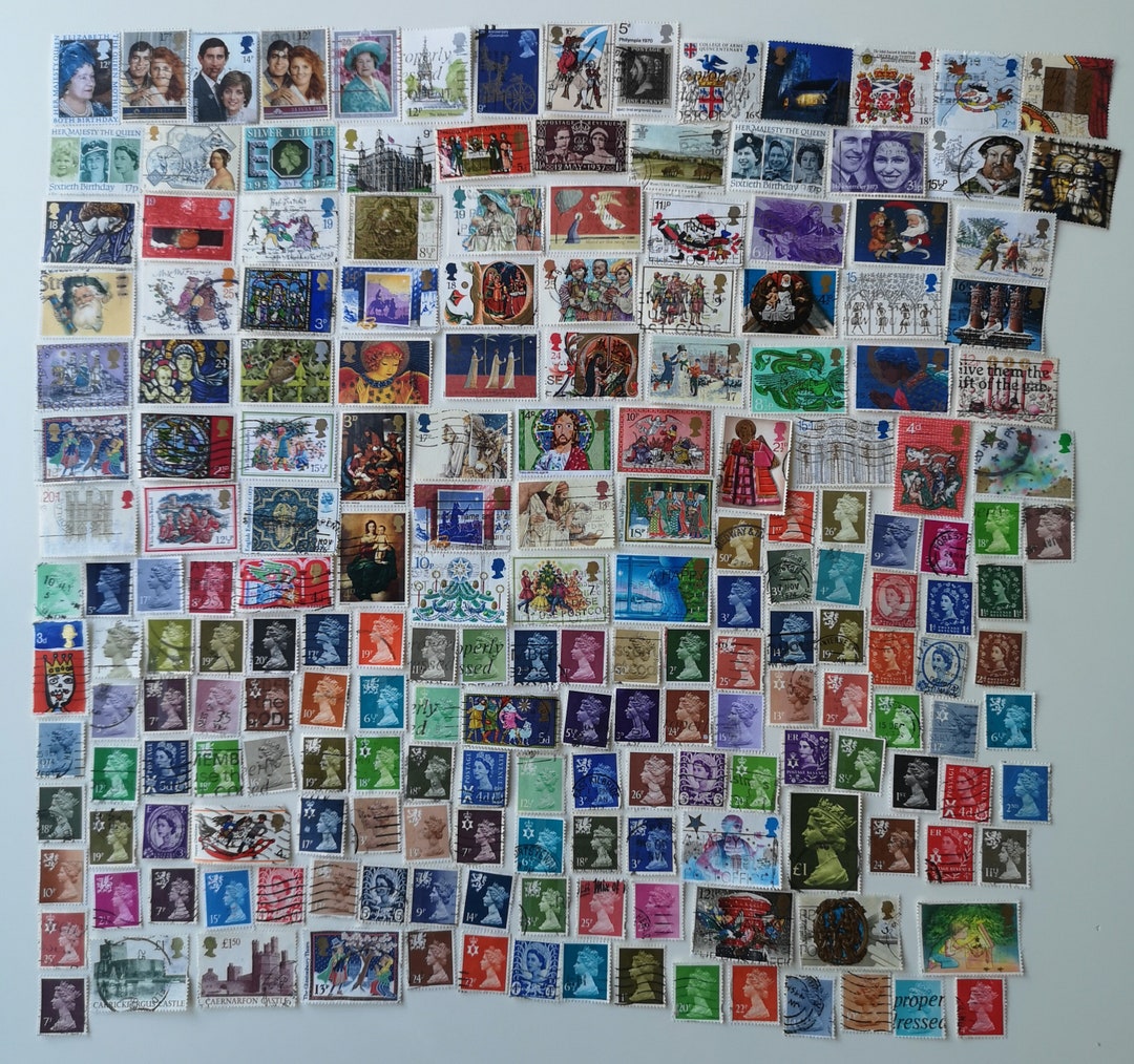 Great Britain Postage Stamps - USED and off Paper - 300 to 1000 ...