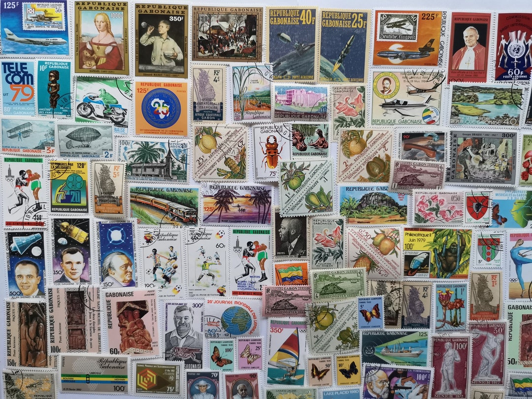 Gabon Postage Stamps - USED & off Paper - 100 to 300 Different ...