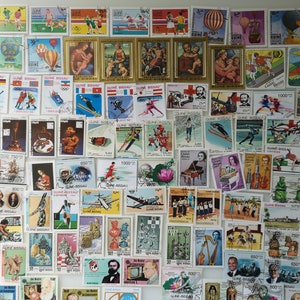 Sellos postales de Guinea Bissau - USADOS y sin papel - Entre 100 y 500 ejemplares diferentes - coleccionismo, manualidades, collage, decoupage, scrapbooking