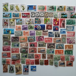 Sellos postales de Trinidad y Tobago - USADOS y fuera de papel - 50 a 500 diferentes - para coleccionar, hacer manualidades, collage, decoupage, scrapbooking