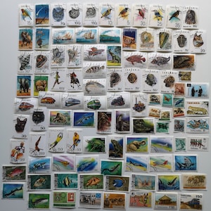 Tanganjika und Tansania Briefmarken - USED & off paper - 100 bis 500 verschiedene - Sammeln, Basteln, Collage, Decoupage, scrapbooking