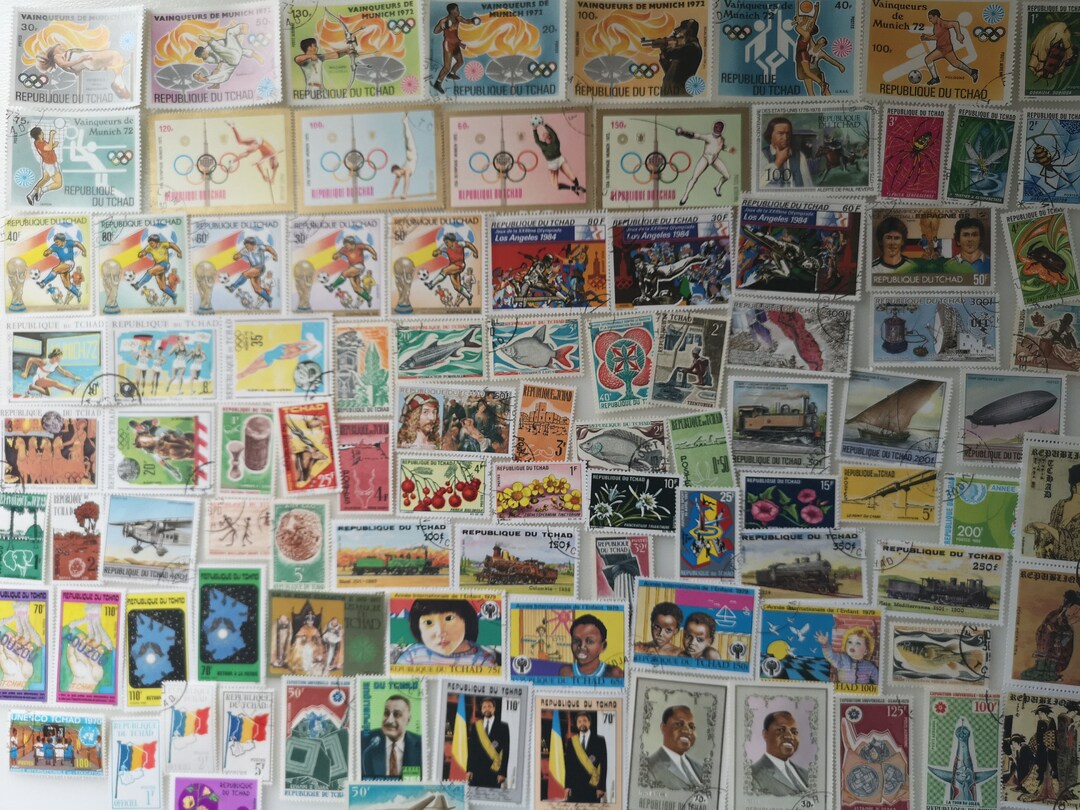 Chad Postage Stamps - USED & off Paper - 100 to 500 Different ...