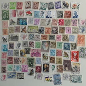 Sellos postales de Bélgica - USADOS y sin papel - De 100 a 1000 ejemplares diferentes - Para coleccionar, hacer manualidades, collages, decoupage y scrapbooking
