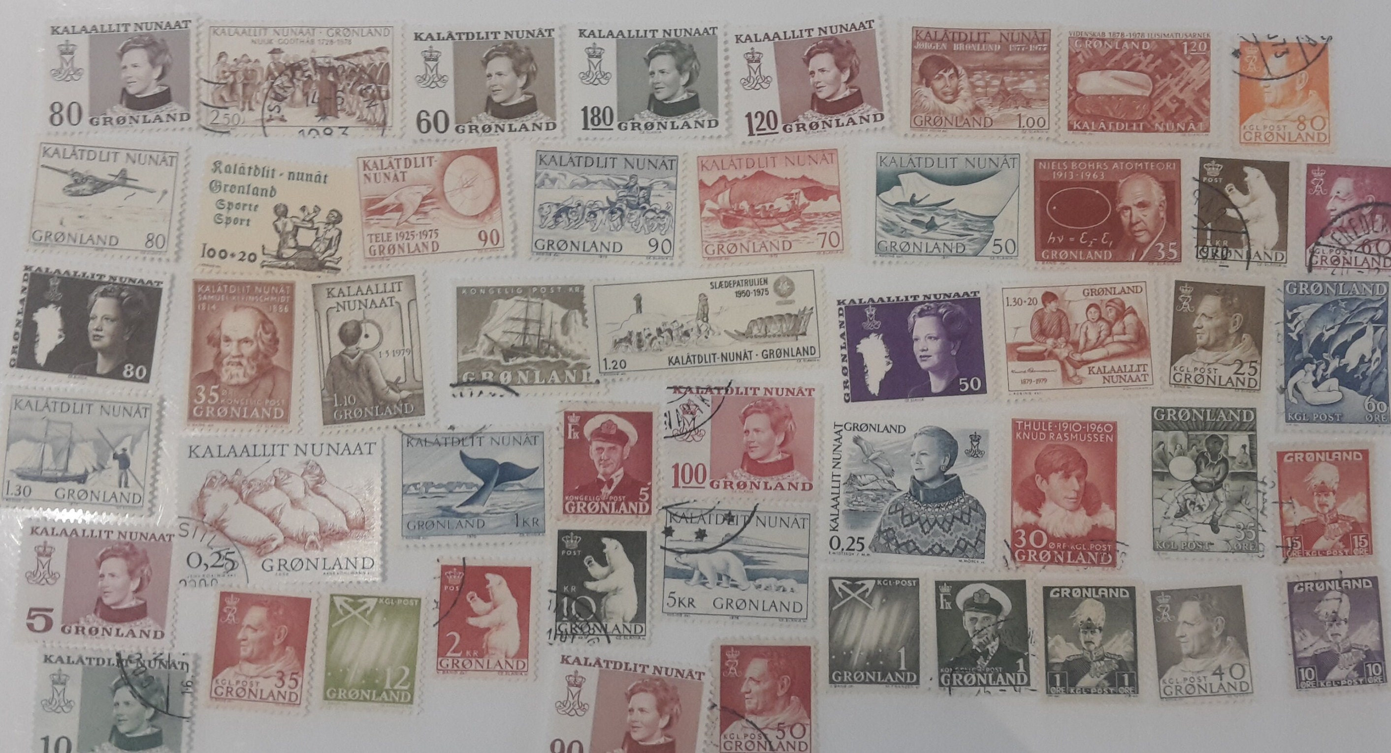 Greenland Postage Stamps - USED & off Paper - 50 and 100 Different ...