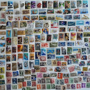 Sellos postales de Australia - USADOS y sin papel - Entre 200 y 3000 ejemplares diferentes - Para coleccionar, hacer manualidades, collages, decoupage y álbumes de recortes