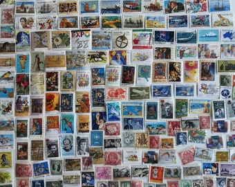 Australia Postage Stamps - USED & off paper - 200 to 3000 different - For collecting, crafting, collage, decoupage, scrapbooking