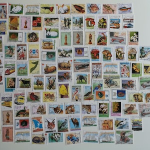 Znaczki pocztowe z Somalii - UŻYWANE i niepapierowe - 100 różnych - kolekcjonowanie, majsterkowanie, kolaż, decoupage, scrapbooking