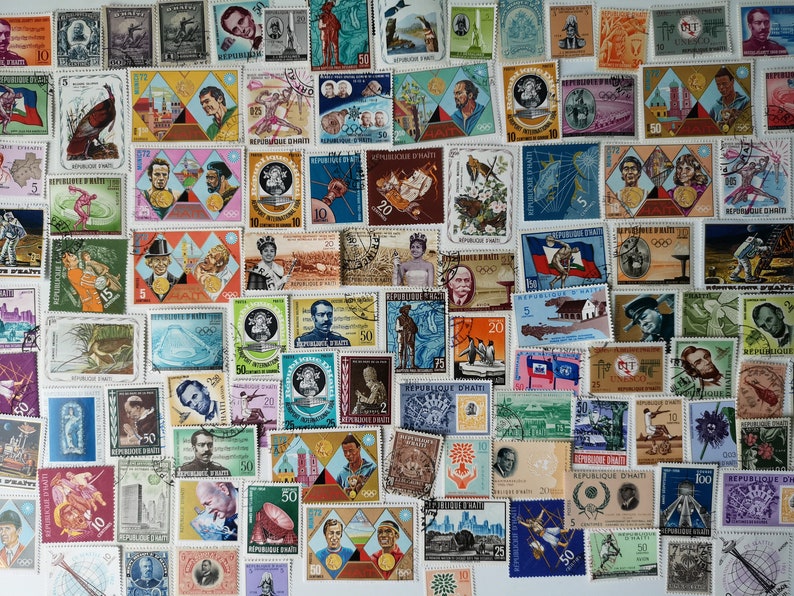 Haiti Postage Stamps - USED & off Paper - 50 to 500 Different ...