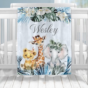 Personalized Baby Blanket | Baby Boy Gift | Unique Custom Baby Boy Blanket with Name | Personalized Baby Gifts for Boys, Newborn and Kids