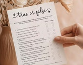 True or False Baby Shower Game | Baby Shower Games Printable Template | Minimalist Baby Game Cards, Instant Download