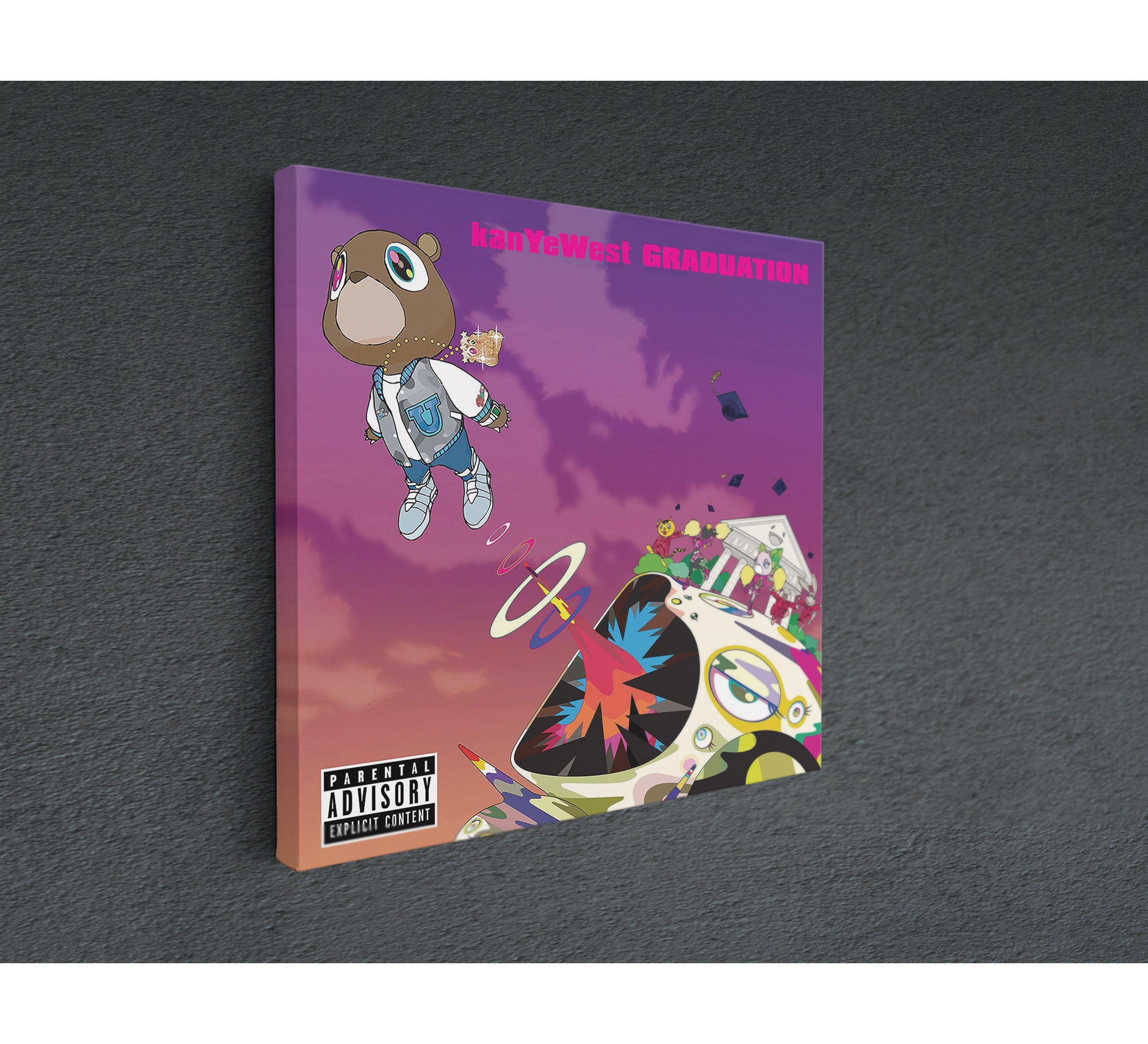 Kanye West Hip Hop Graduation Album Bear Music Art Print Etsy