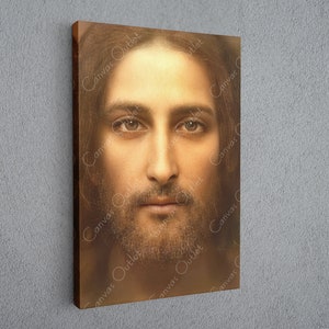 Real Face Of Jesus Christ Created by Artificial Intelligent Art Print Poster Wall Décor Canvas Art Home Handmade High Quality