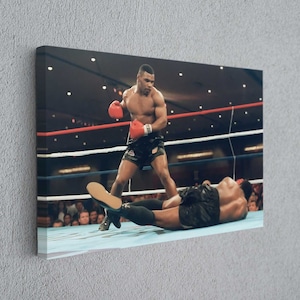 Mike Tyson Canvas Vintage Boxing Art Print Photography,Art Canvas Poster Wall Decor, Canvas Wall Art Home Handmade