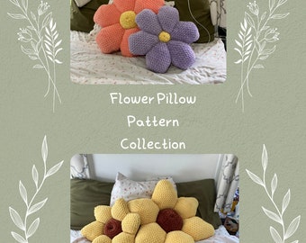 Flower Pillow Collection Crochet Pattern