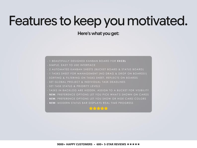 Kanban Board Task Tracker for Small Business Project Planning To-Do List Project Template Task Checklist Small Business Planner Excel image 10