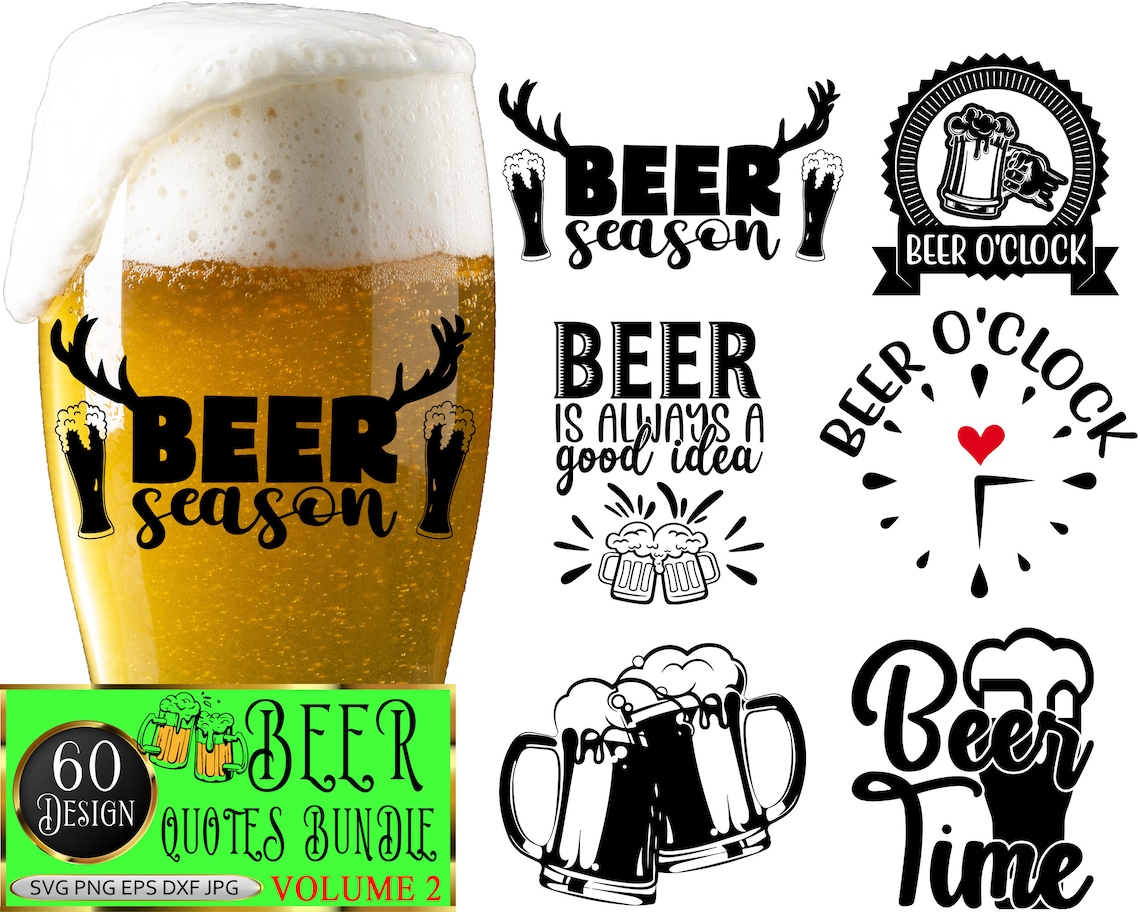 Beer Quotes SVG Bundle, Beer PNG, Beer Saying Svg, Beer Cheers Svg, Cut ...