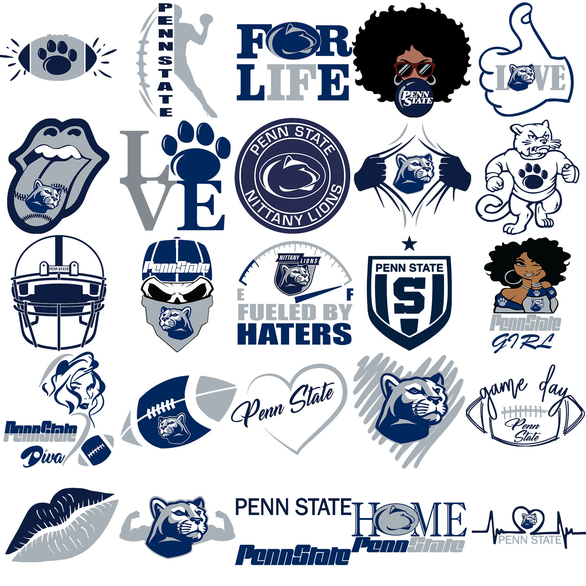 Football SVG Bundle, Tshirt Svg, Team Svg, Penn Svg, State Svg 