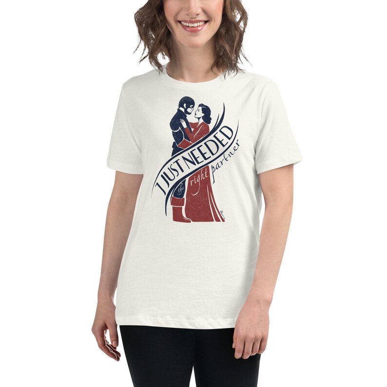 The Right Partner Women's Relaxed Tee | Captain America Fan Art
