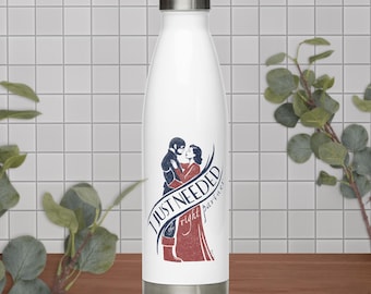 The Right Partner Insulated Water Bottle | Captain America & Agent Carter Inspired | 17oz Stainless Steel