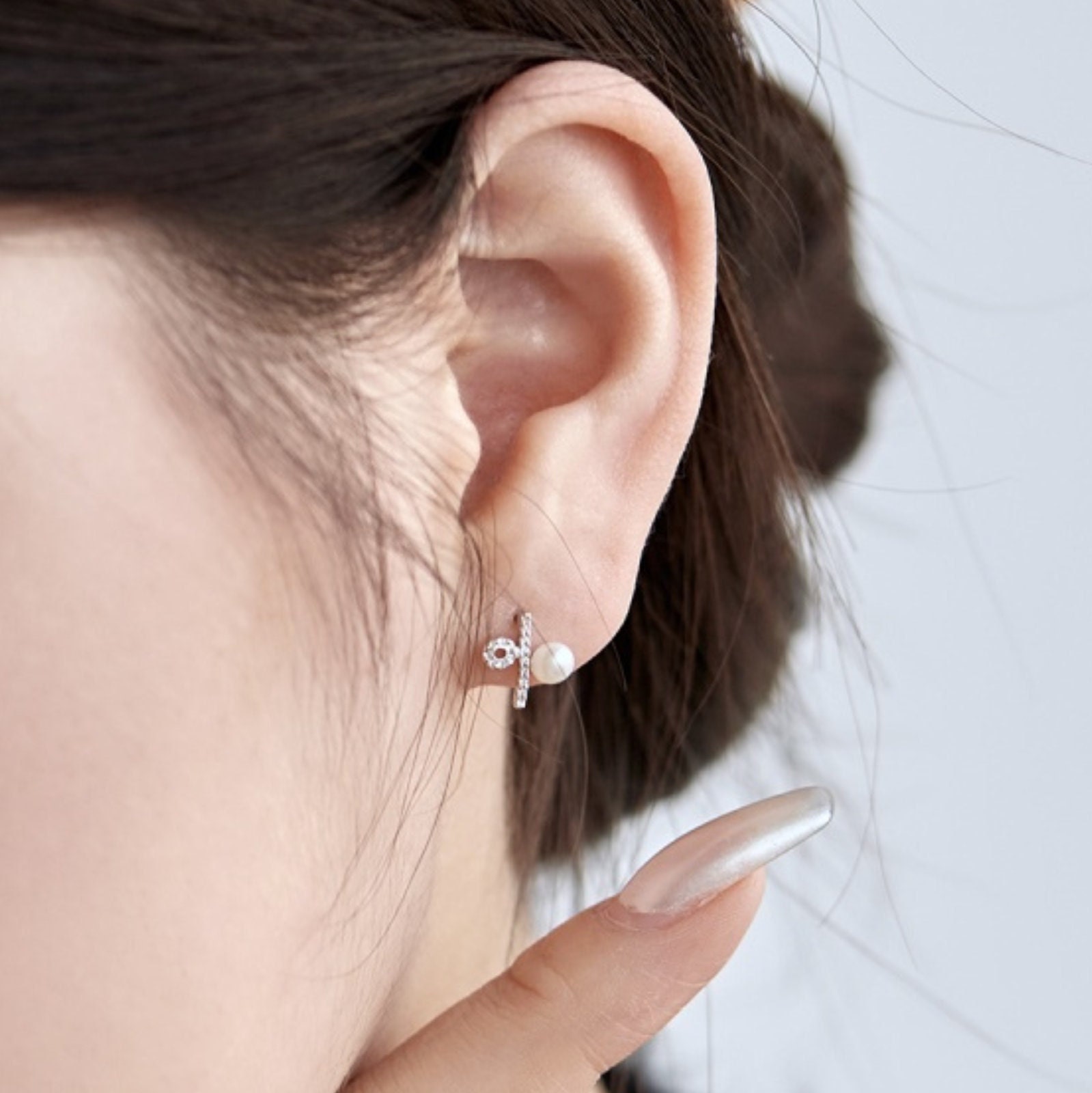 Metal Free Earrings, Plastic Post Hypoallergenic Earrings for Sensitive Ears,  Agate Earrings, Plastic Stud Earrings, Gift for Her 