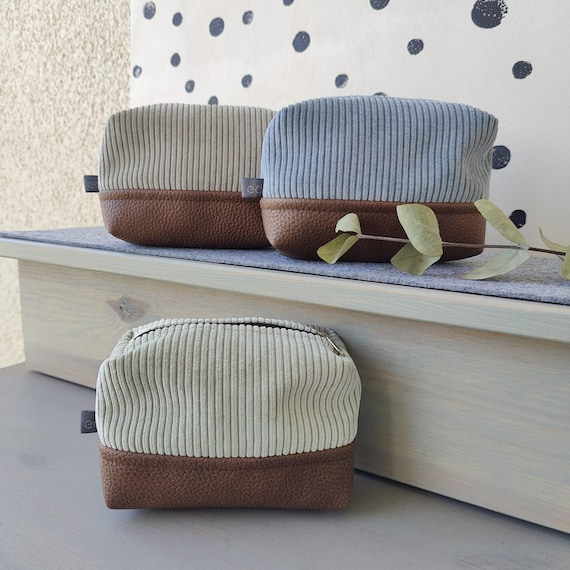 Kosmetiktasche „Mariechen“ / verschiedene Farben, Boxy-Bag, Kulturtasche, Aufbewahrung