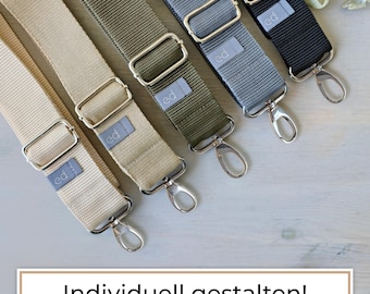 Individueller Taschengurt 4cm zum Verstellen – Wechselgurt für Handtaschen – Schulterriemen Taschenriemen Schultergurt Taschenband