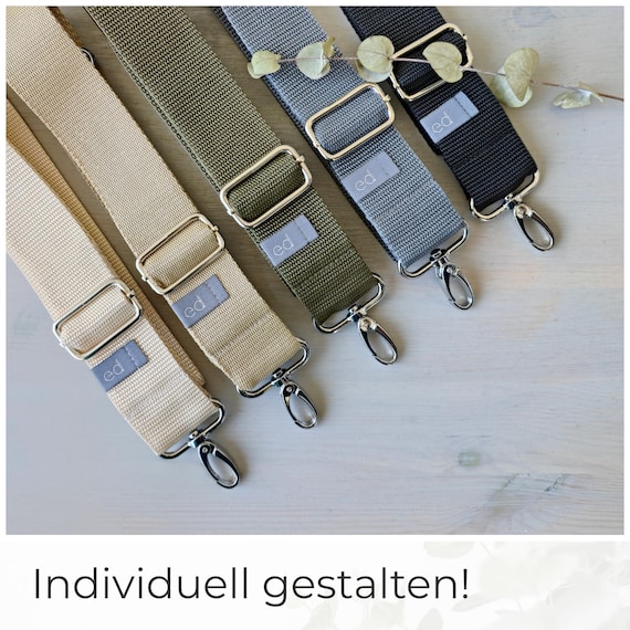 Individueller Taschengurt 4cm zum Verstellen – Wechselgurt für Handtaschen – Schulterriemen Taschenriemen Schultergurt Taschenband