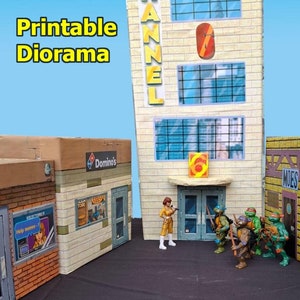 TMNT Ninja Turtles Printable Dioramas