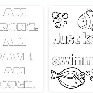 Affirmation Coloring