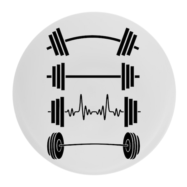 Barbell svg, Sports Clipart, Black Barbell,Bar Bell Weight Lifting and Fitness,Change Color with Your Own Software