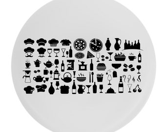 Food Icons Set svg, Food Icons, Food Clip Art, Food Illustrations, Fast food Icons, Recipe Icons.