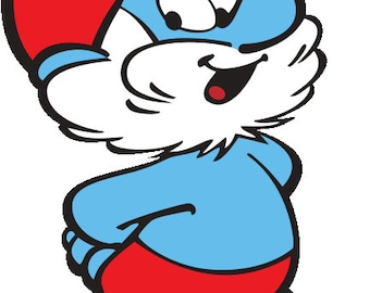 Papa Smurf SVG Instant Download papa smurf -  Portugal