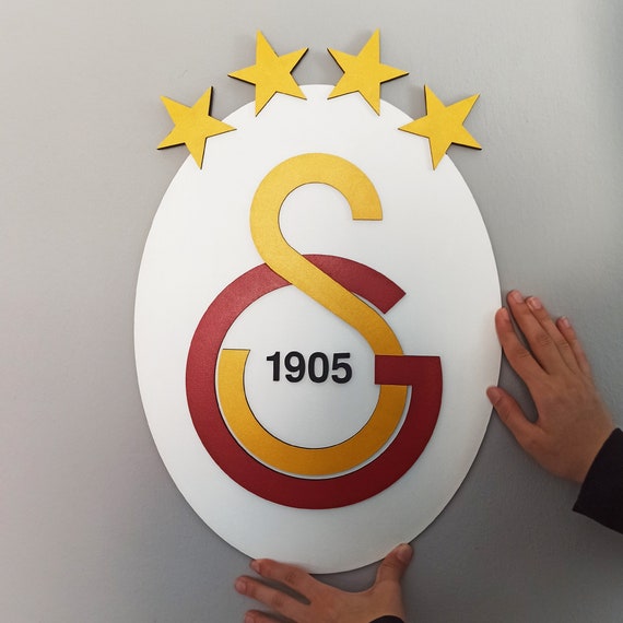 3D Galatasaray Team Logo, Galatasaray Wall Art, Galatasaray Wall Decor, GS  Wooden Wall, Galatasaray Wooden Art Sign, Galatasaray Hanger 