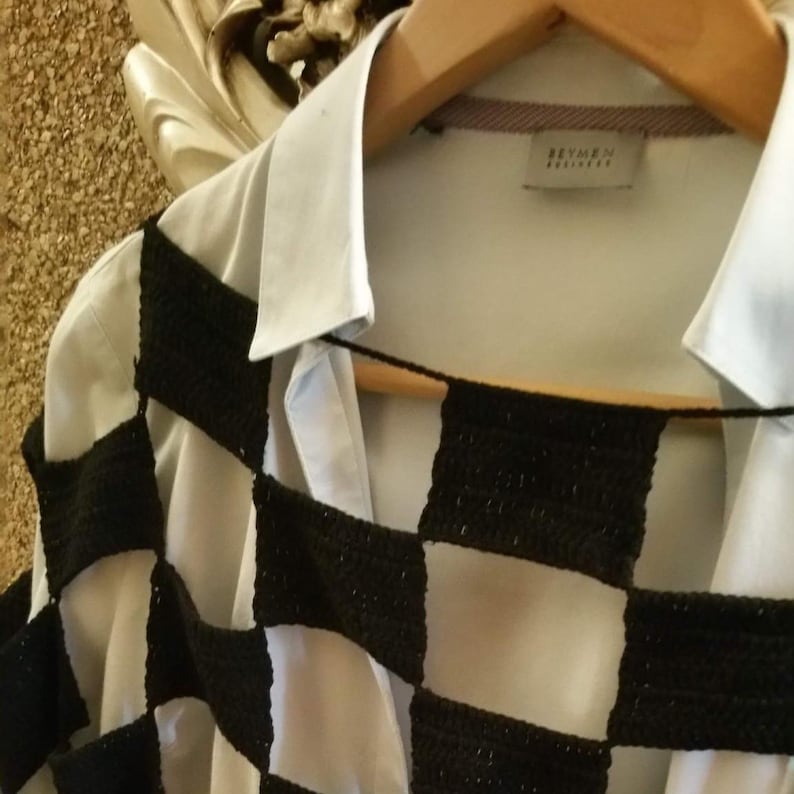 Vintage Knit Sweater T-shirt with Hollow Out Design