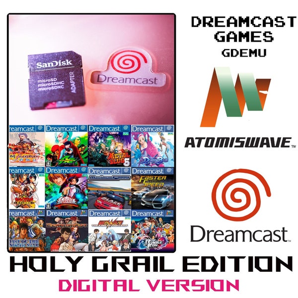 GDEMU DIGITAL Edition: - ATOMISWAVE Complete & Definitive Sd Card Collection ~ All Cover Art Restored on Menu.