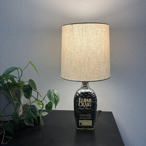 Elijah Craig Single Barrel Liquor Bottle Lamp
