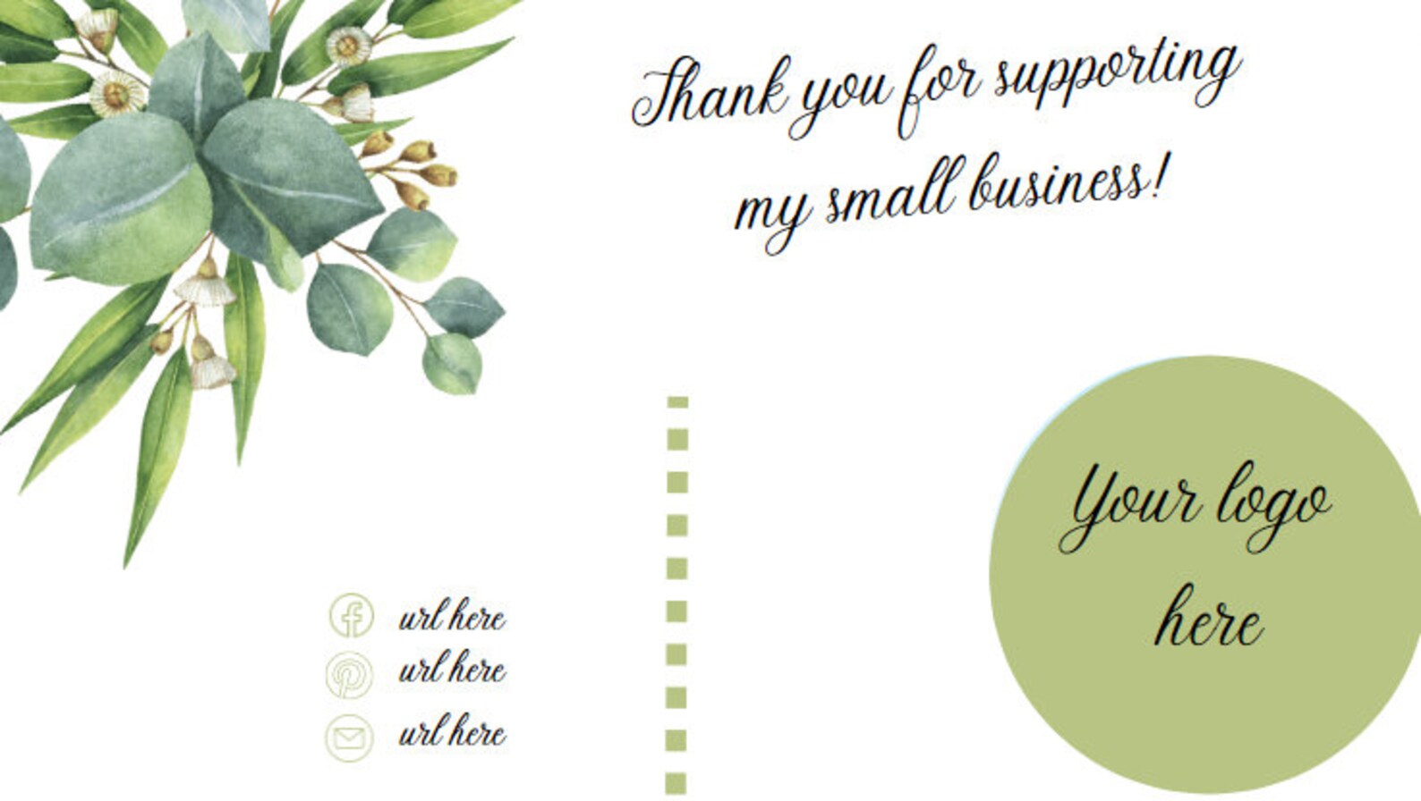 Cute Aesthetic Thank You Card Etsy