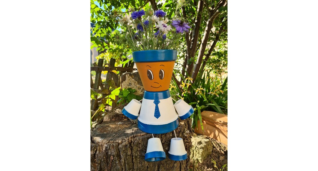 Pot De Fleur Bonhomme Assis