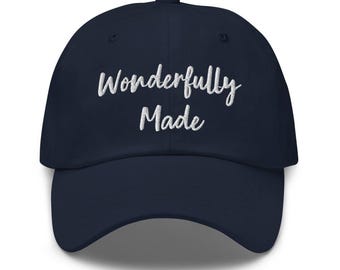 Embroidered Adjustable Baseball Cap - Wonderfully Made
