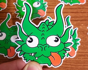 Three Dragons Meme Sticker Waterproof Decal for Laptop, Water Bottle etc Funny Dragon Joke Decoration Fantasy Nerd DnD FREE SHIPPING