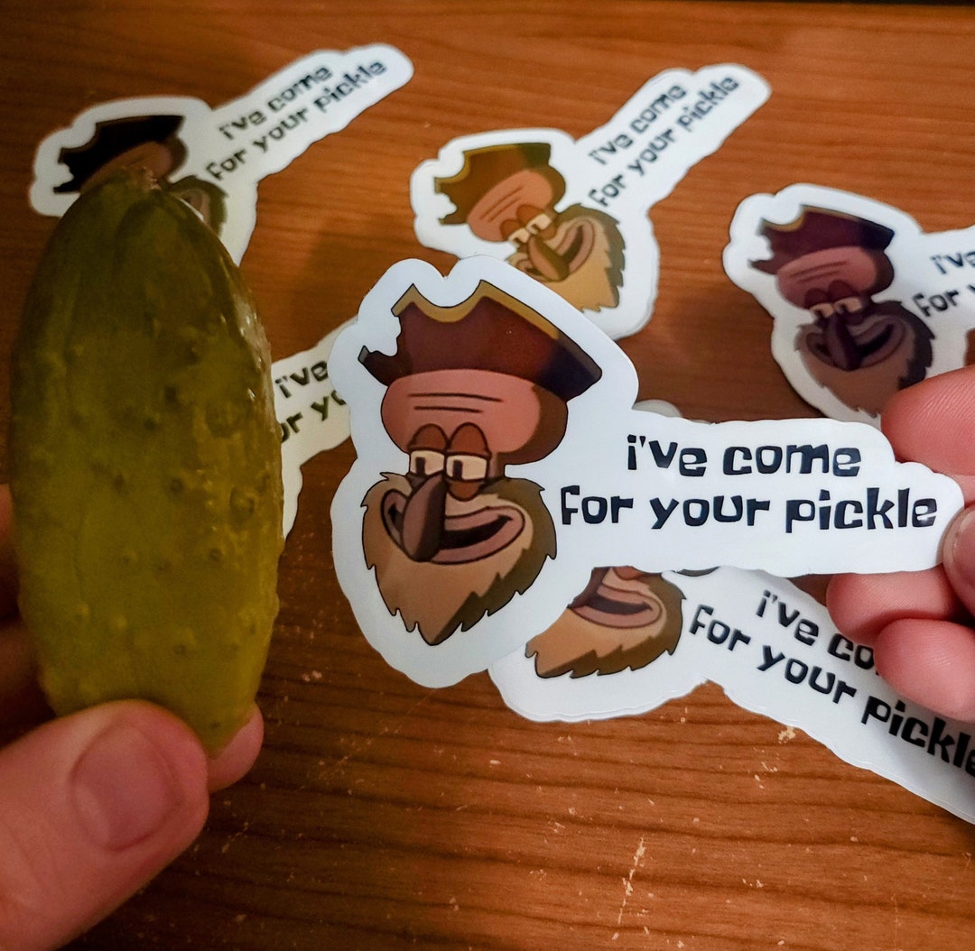 I've Come for Your Pickle Spongebob Squidward Flying Etsy