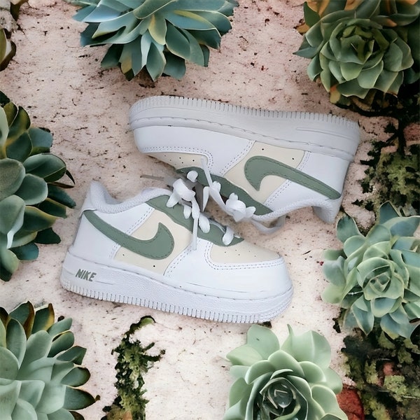 Nike Air Force 1 x Cactus Crème - Neuves New - Custom + cadeau