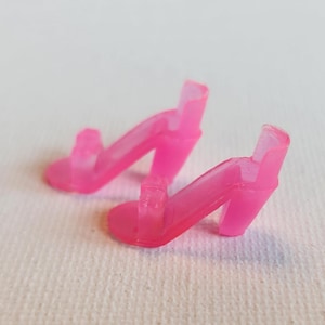 Vintage pink high heels for Barbie and fashion dolls