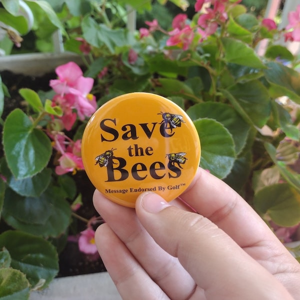 Save the Bees 2.25" Button | Tyler the Creator | Golf