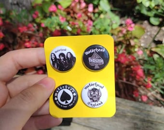 Motörhead | Ace of Spades | Heavy Metal | 1" Button Set of Four